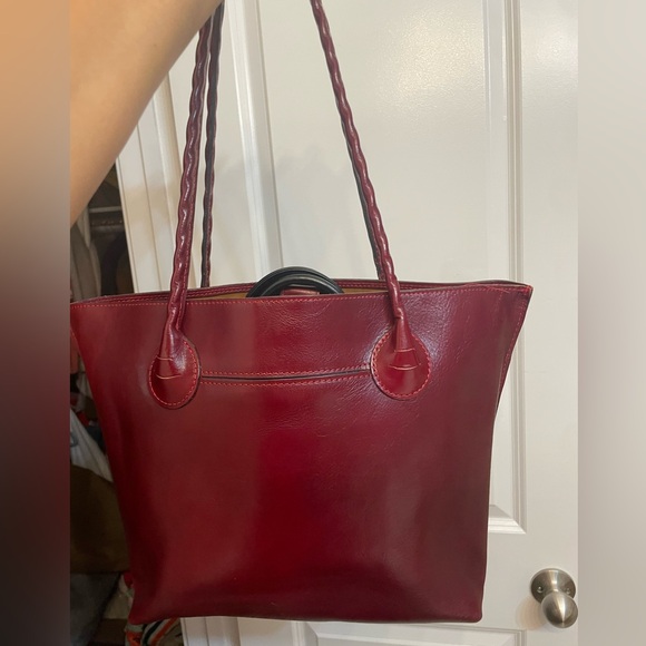 Patricia Nash burgundy leather bag - Picture 6 of 9